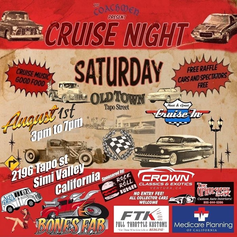 The Coachmen Cruise Night flyer August 2026